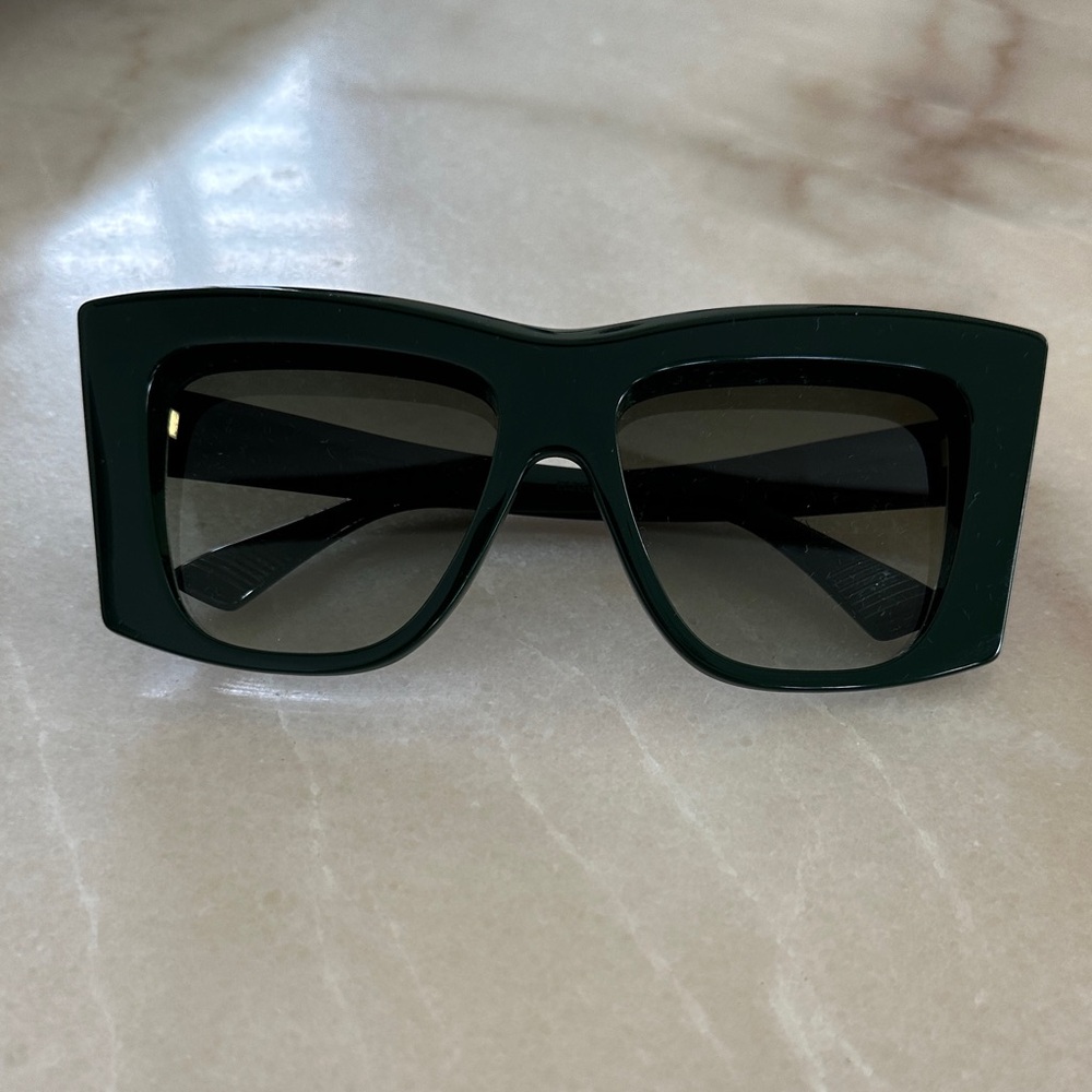 Bottega Veneta Dark Green Sunglasses